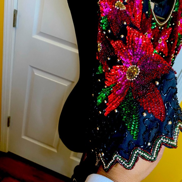 Laurence Kazar | Tops | Vintage Sequin Beaded Top | Poshmark